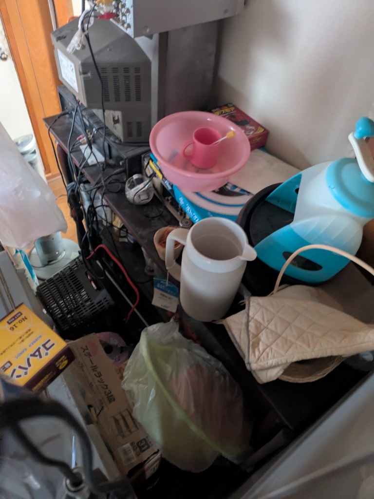 姫路市 単身引越し前の片付け ビフォー